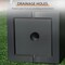 Magnesium Oxide Stackable Outdoor Planter Set of 2 with Drainage Holes